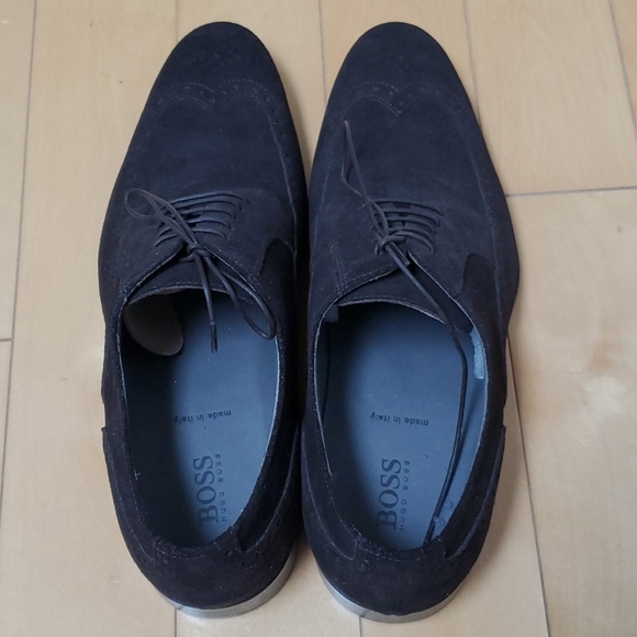 Hugo Boss Brogue Oxford Wingtip - Chocolate Brown - Picture 6 of 7